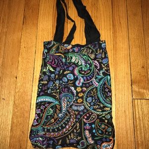 Handmade paisley handbag purse tote pockets boho unique college trippy festival